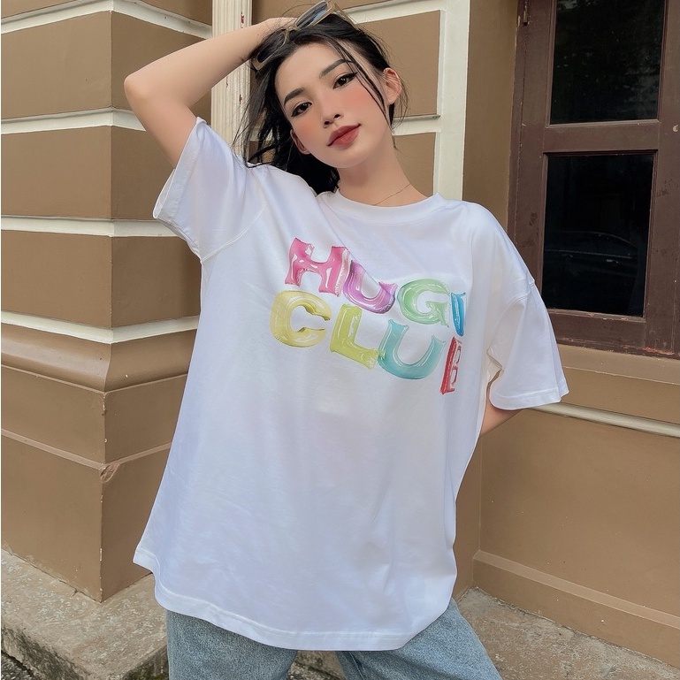 Áo thun unisex HUGU - Bloon - Chất vải cotton thoáng mát chuẩn form