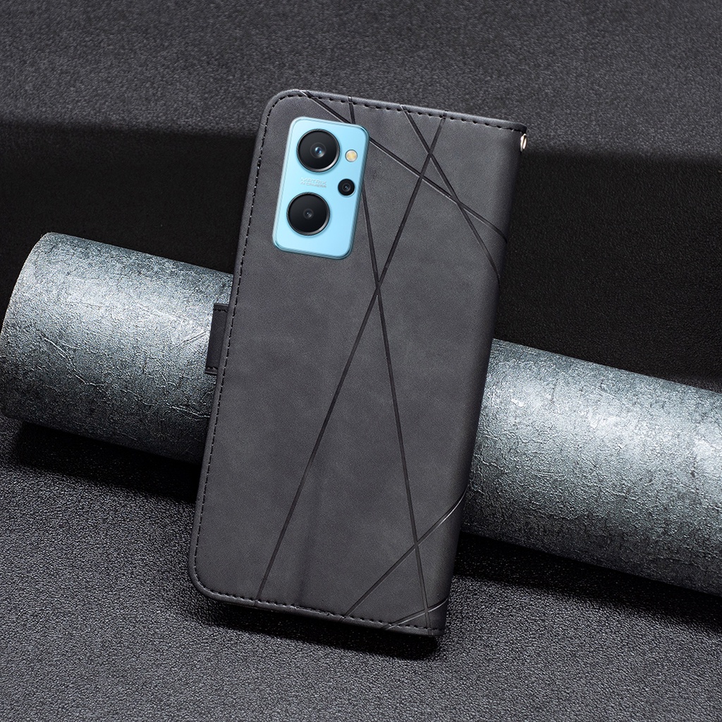 Ốp Điện Thoại Da Gấp Dành Cho OPPO A96 A76 A36 A16 A16S K10 Realme 9 Pro Plus 9i 5G