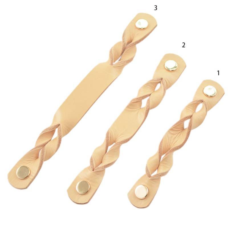 Tay Nắm Cửa Chất Liệu Da Bò Phong Cách Retro Châu Âu