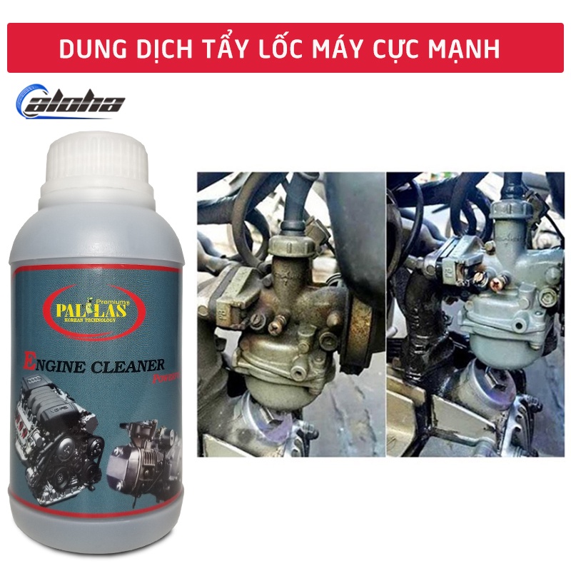 Dung dịch rửa lốc máy cực mạnh Pallas Engine Cleaner Powerful 500ml,nước tẩy rửa vệ sinh khoang máy,làm sạch_P-0501