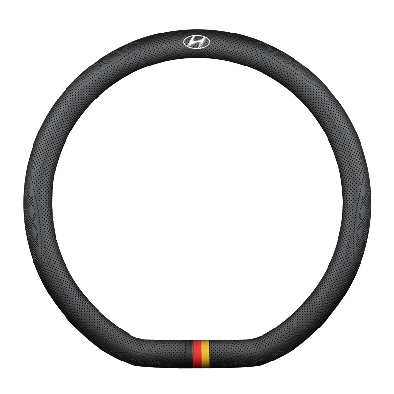 Vỏ Bọc Vô Lăng Xe Hơi Bằng Da Siêu Mỏng Thoáng Khí Cho Hyundai Accent ix25 ix35 i10 Elantra Grand Starex SantaFe Sonata Tucson LAFESTA MISTRA