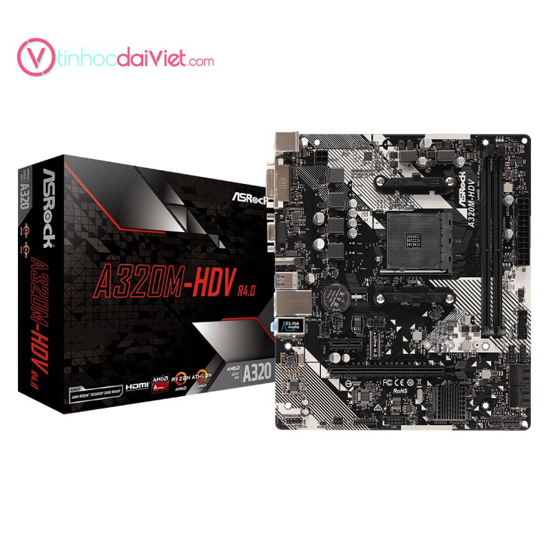 Mainboard AMD Asrock A320m-HDV R4.0 - Chính Hãng