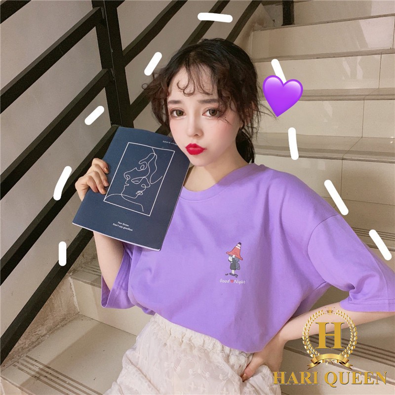 [FREESHIP ĐƠN TỪ 50K] Áo phông cô gái mũ đỏ Good Night HARI0320