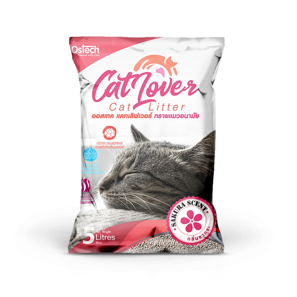 Cát vệ sinh mèo Ostech Catlover Cat Litter 5 Lít