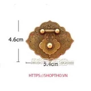 Khóa hộp giả cổ cyd099 - màu đồng tối