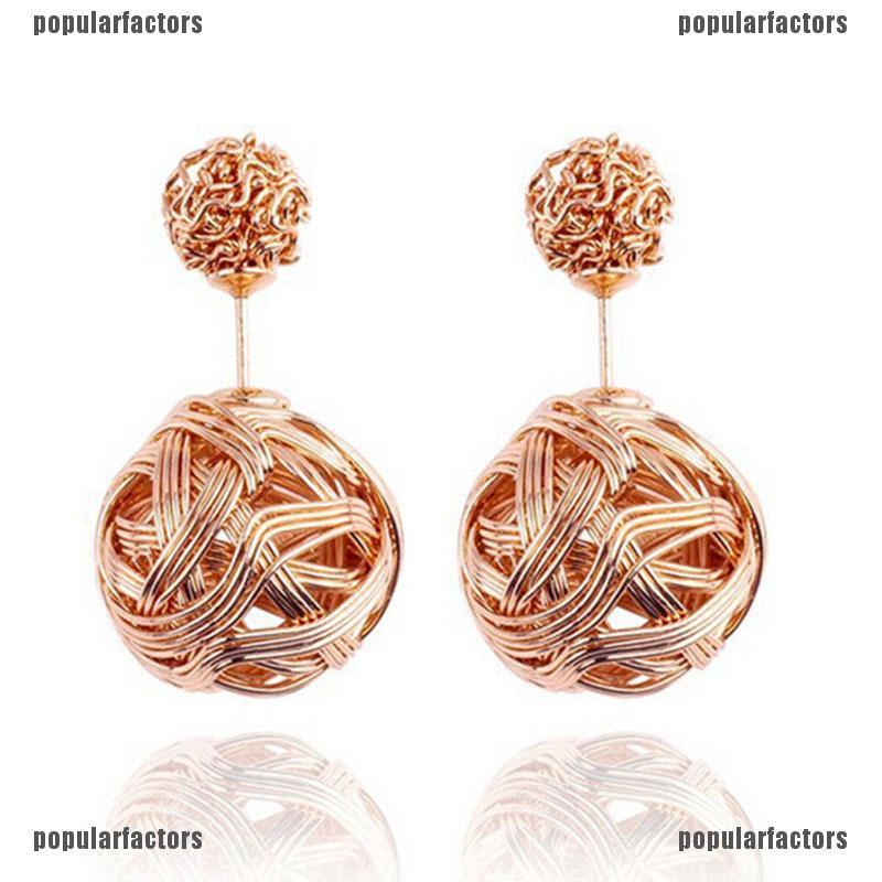 Khuyên Tai Ngọc Trai Hai Mặt Thời Trang Cho Nữ