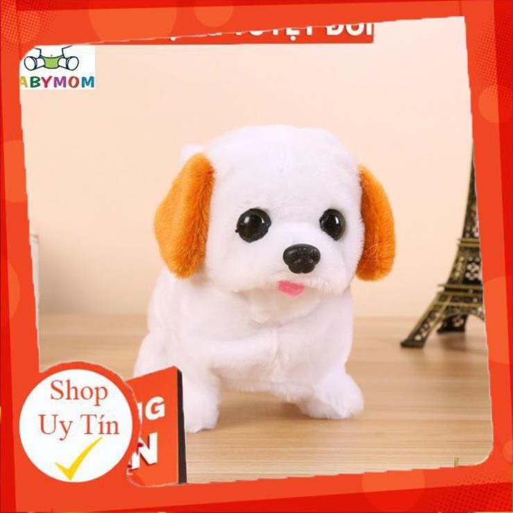 FREE SHIP Đồ chơi chó bông con chạy pin biết đi, biết kêu, vẫy đuôi xinh làm Quà Tặng siêu kute Cho Bé ❤️❤️❤️
