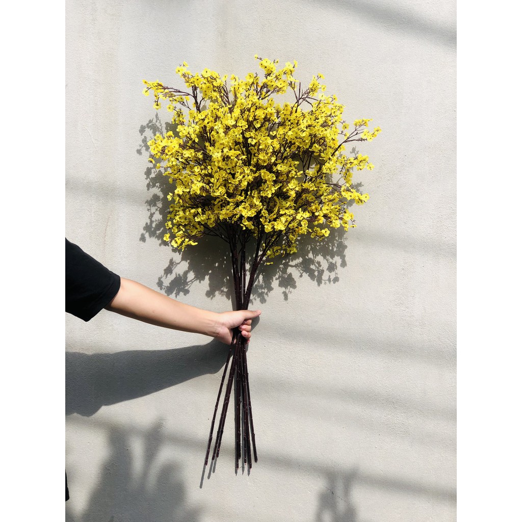Hoa_Gỉa_Hoa_Lụa_Cành mai cổ nhỏ cao 80cm sẵn hàng giá cam kết rẻ nhất thị trường