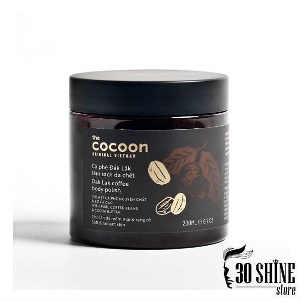 Tẩy tế bào chết Cafe Cocoon hủ 200ml