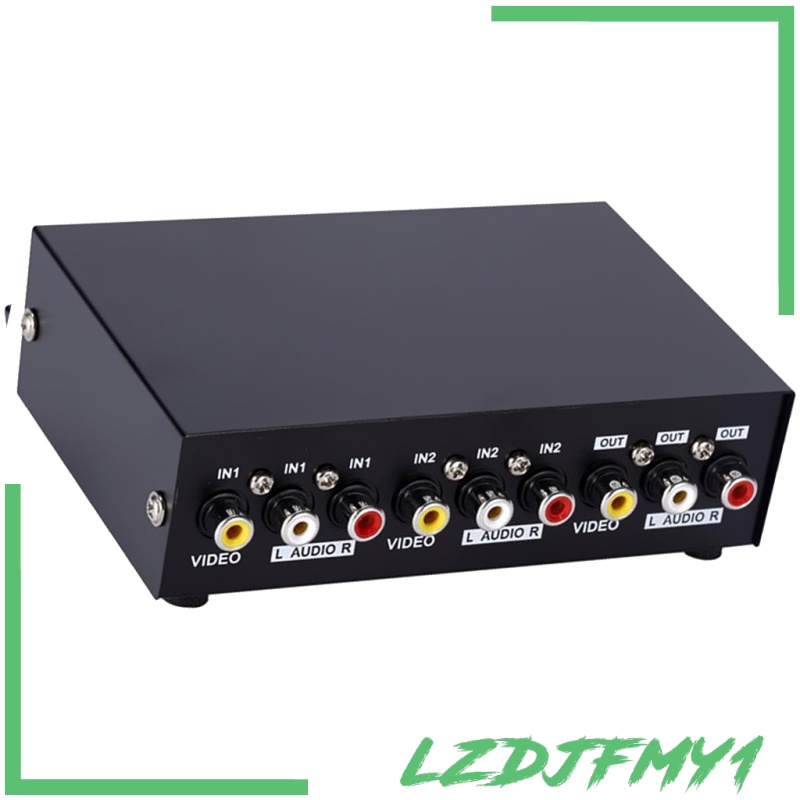 [giá giới hạn] 2 in 1 Out 2 Way Composite AV Switcher 3 RCA Video L/R Audio Switch Box