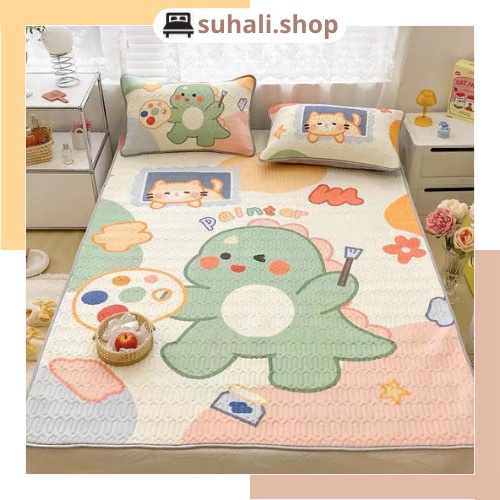 Chiếu cao su non latex, chiếu điều hòa 5d họa tiết đáng yêu Suhali Shop