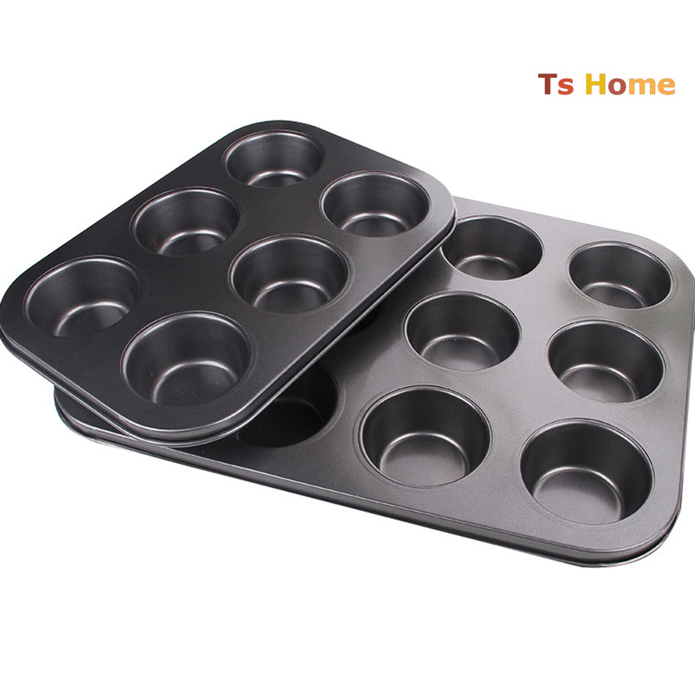 Khay Nướng Bánh 6 Ngăn Chống Dính Tiện Lợi