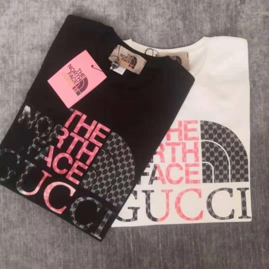 Áo Thun Tay Ngắn Chất Liệu Cotton In Nhãn Hiệu Gucci Thời Trang !