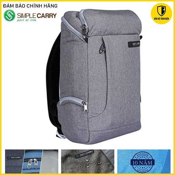 (RẺ, CHÍNH HÃNG!!) Balo laptop 14&quot; Simple Carry K7. Balo trượt nước