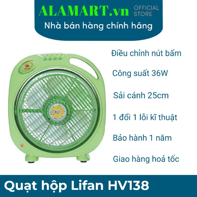 Quạt hộp Lifan HV-138 36W mát êm dịu