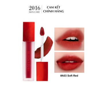Son Kem Lì Black Rouge Air Fit Velvet Tint A03 Đỏ Cam - 2016 Skincare