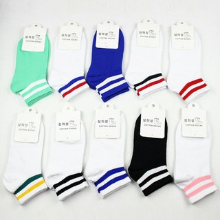 Combo 3 đôi tất sọc Hàn Quốc ( cổ ngắn )