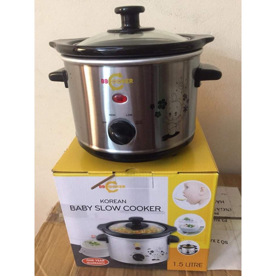 [FREESHIP] Nồi nấu cháo chậm cho bé BBCooker 1.5L, thương hiệuHàn Quốc, hàng chính hãng, bảo hành 12 tháng