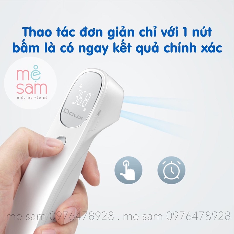 Nhiệt kế cảm biến hồng ngoại Doux Chính Hãng