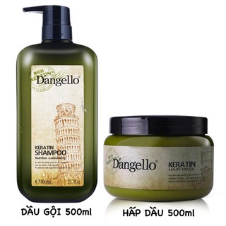 DẦU GỘI, DẦU HẤP DƯỠNG TÓC DANGELLO KERATIN 500ML l HÀNG CHÍNH HÃNG
