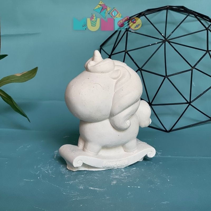 Tượng tô màu cao cấp chọn mẫu SIZE X UNICORN , tượng thạch cao MUNDO