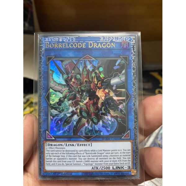Thẻ bài: Borrelcode Dragon - BODE-EN050 - Ultra Rare 1st Edition