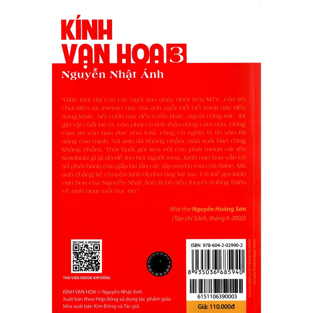 [ Sách ] Kính Vạn Hoa ( Bộ Dày 9 Tập ) - Tập 3