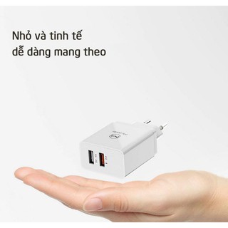 củ sạc nhanh 2 cổng cắm