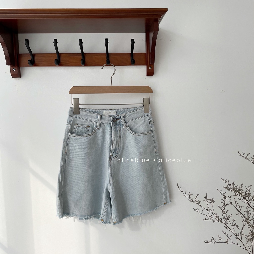 ALICE BLUE - SHORTS JEAN KIMEWAN RACH LAI XANH