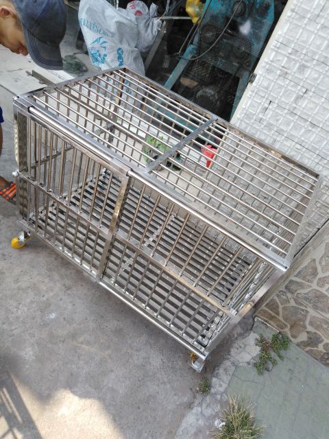 Chuồng chó inox 60*100*75