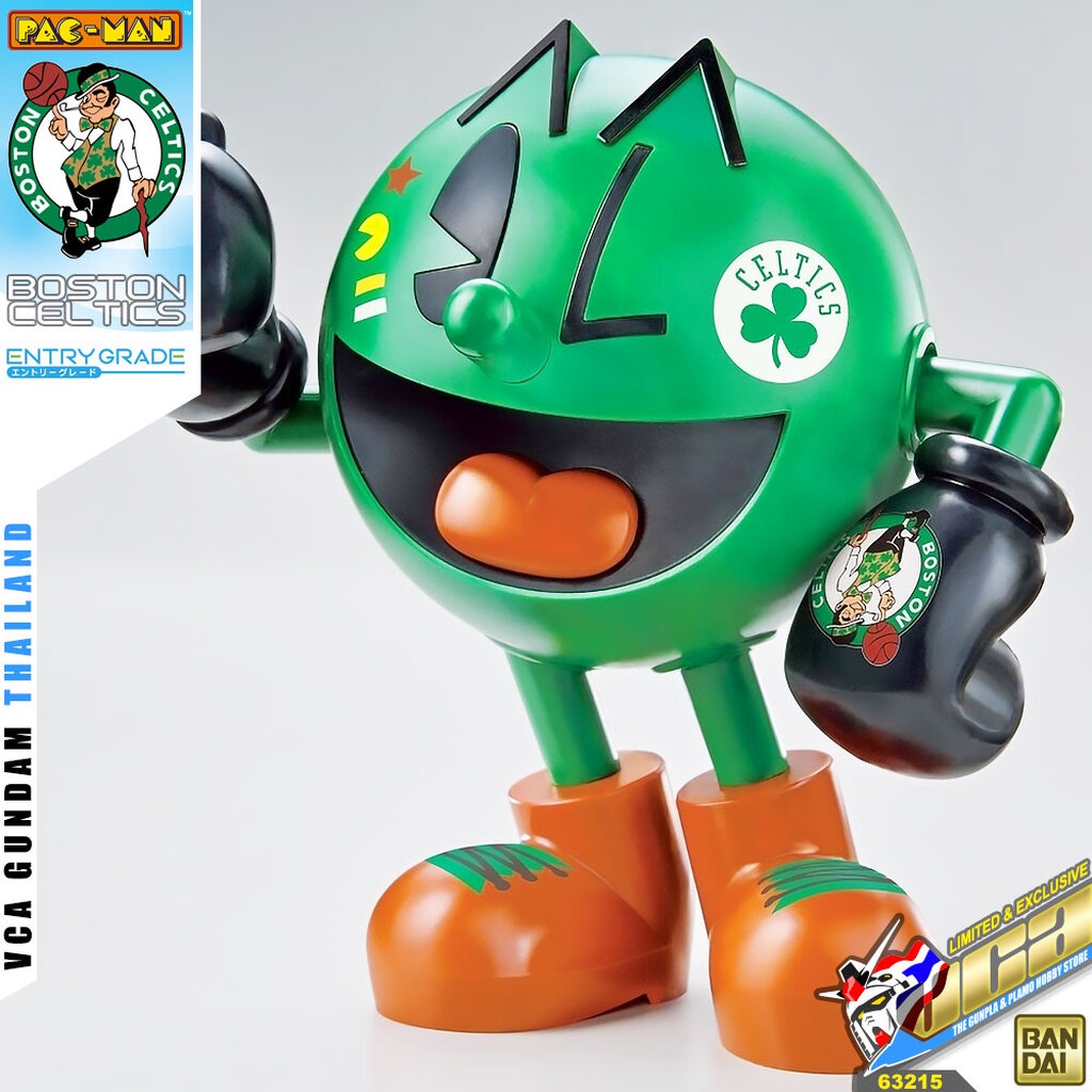 BANDAI ️ ENTRY GRADE EG PAC-MAN PAC MAN PAC MAN BOSTON CELTICS NBA BASKETBALL TEAM