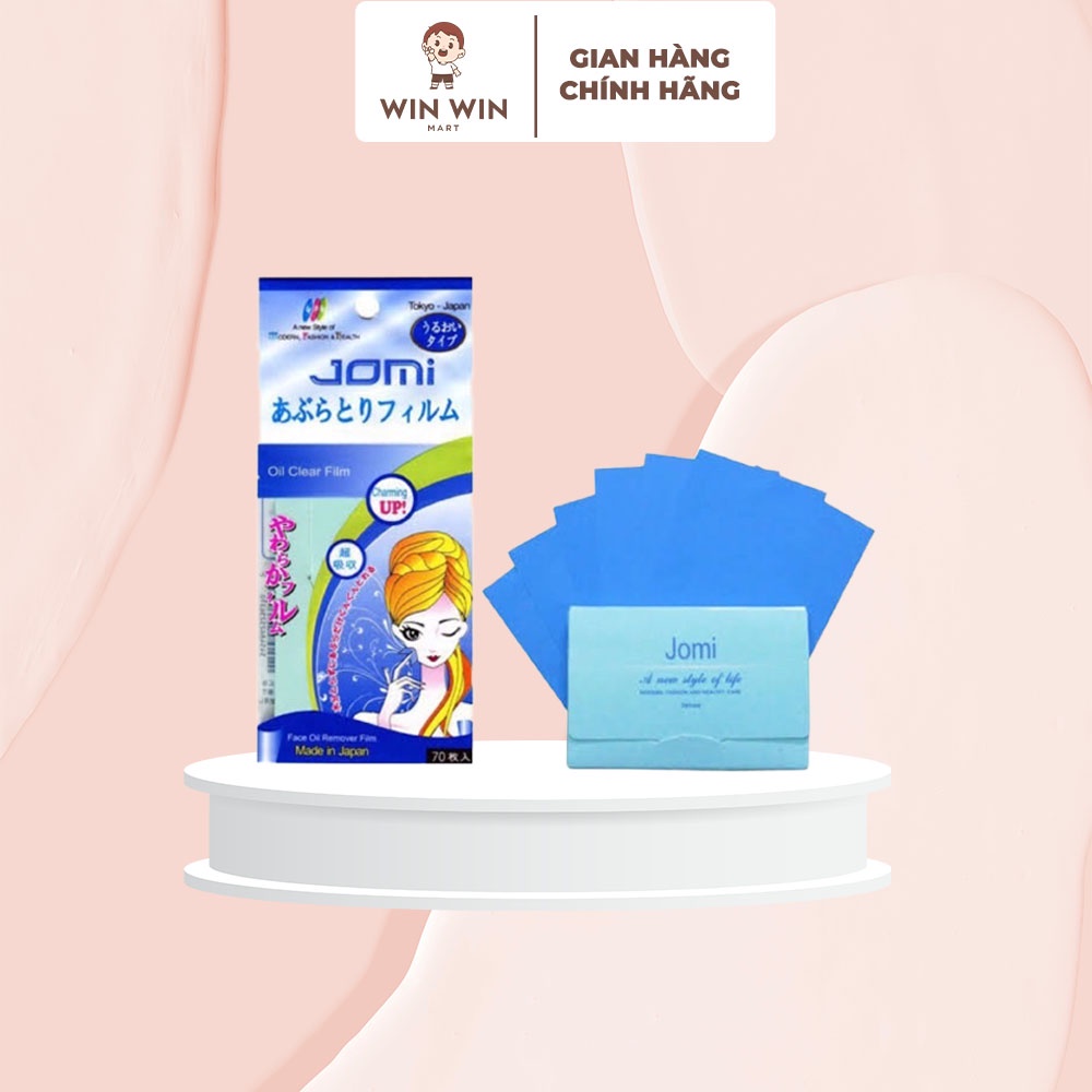 Giấy Thấm Dầu Jomi &amp; Chuchubaby Oil Blotting Film An Toàn Cho Da, Mềm Mại