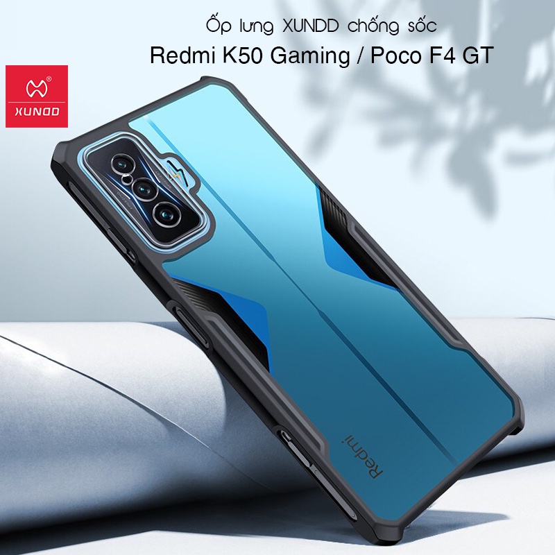 Ốp lưng XUNDD Redmi K50 Gaming , Mặt lưng trong, Viền TPU