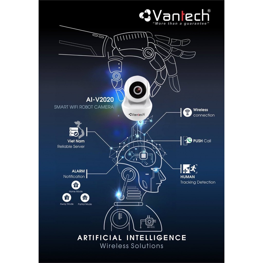 Camera Wifi Vantech AI-V2020 2.0MP - Hàng Chính Hãng