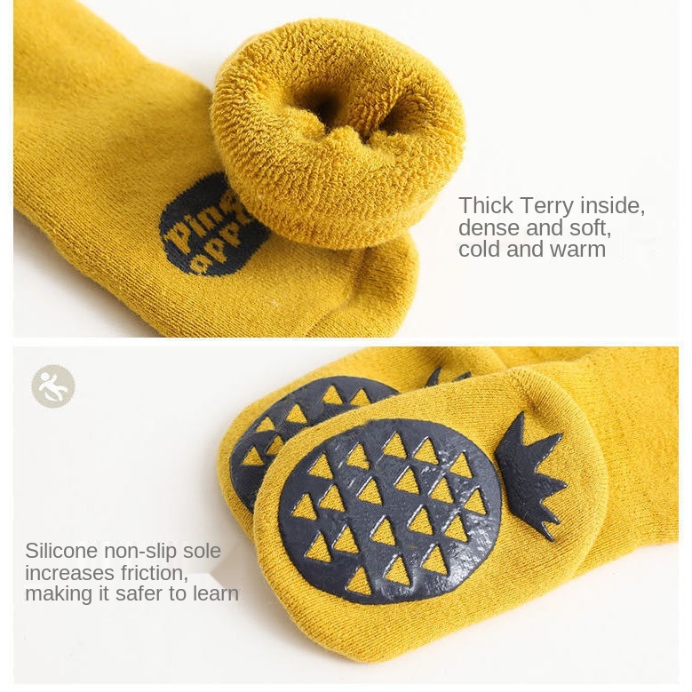 Vớ dày chống trượt thời trang thu đông cho bé