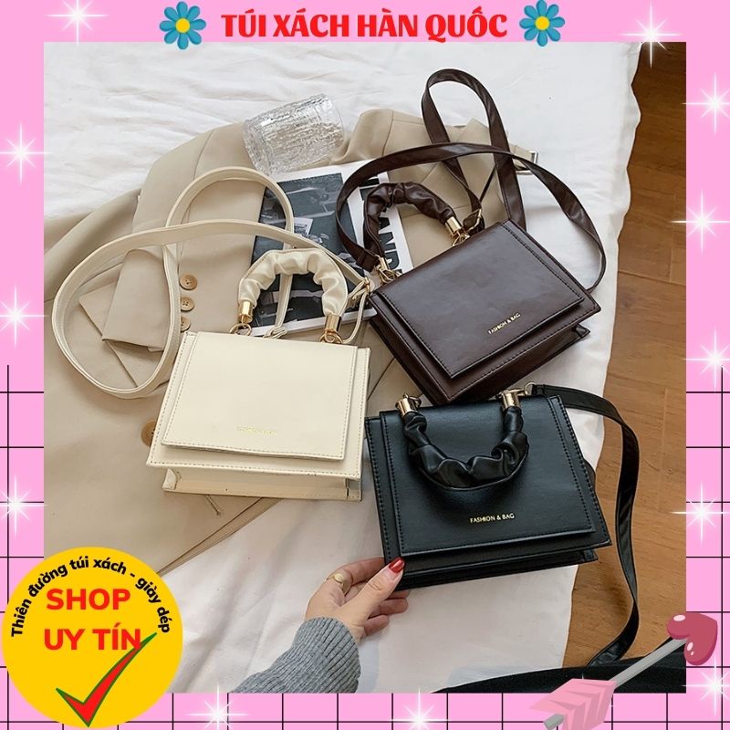 Túi đeo chéo, túi xách nữ đẹp da mềm quai dúm đi chơi phong cách hàn quốc Superbag668 271