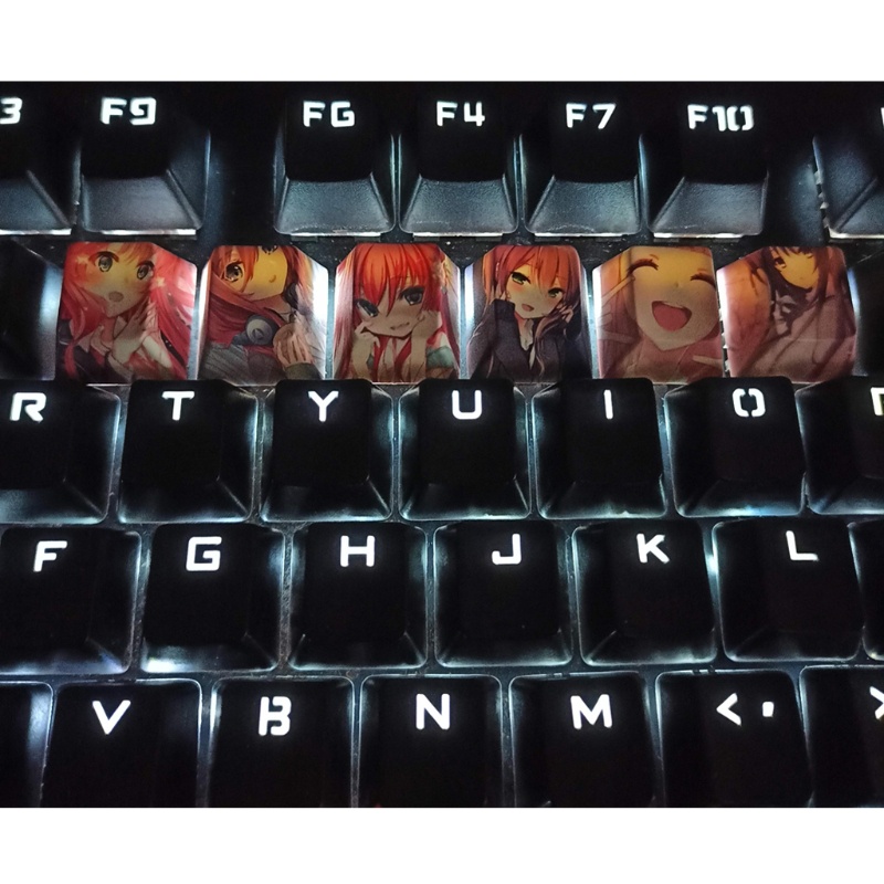 Nút Bàn Phím Cơ Avatar PBT Nhuộm Màu In Hình Anime btsg
