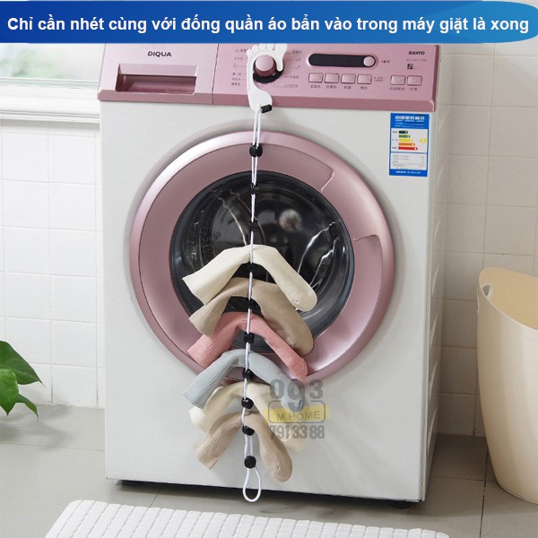 Dây Phơi Tất Vớ,Móc Phơi Quần Áo, Dây Phơi Đồ Dài 70 cm