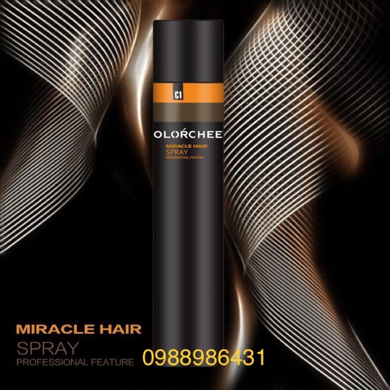 Gôm Keo Xịt Tóc Olorchee Miracle Hair Spray 350ml chính hãng