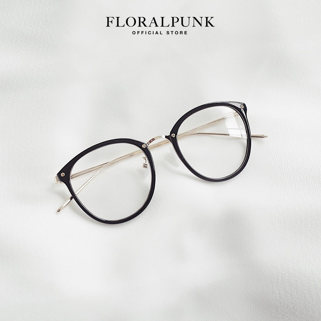 [Mã FASHIONMALLT4 giảm tới 30K đơn 150K] Kính mát Floralpunk Noir Glasses Black