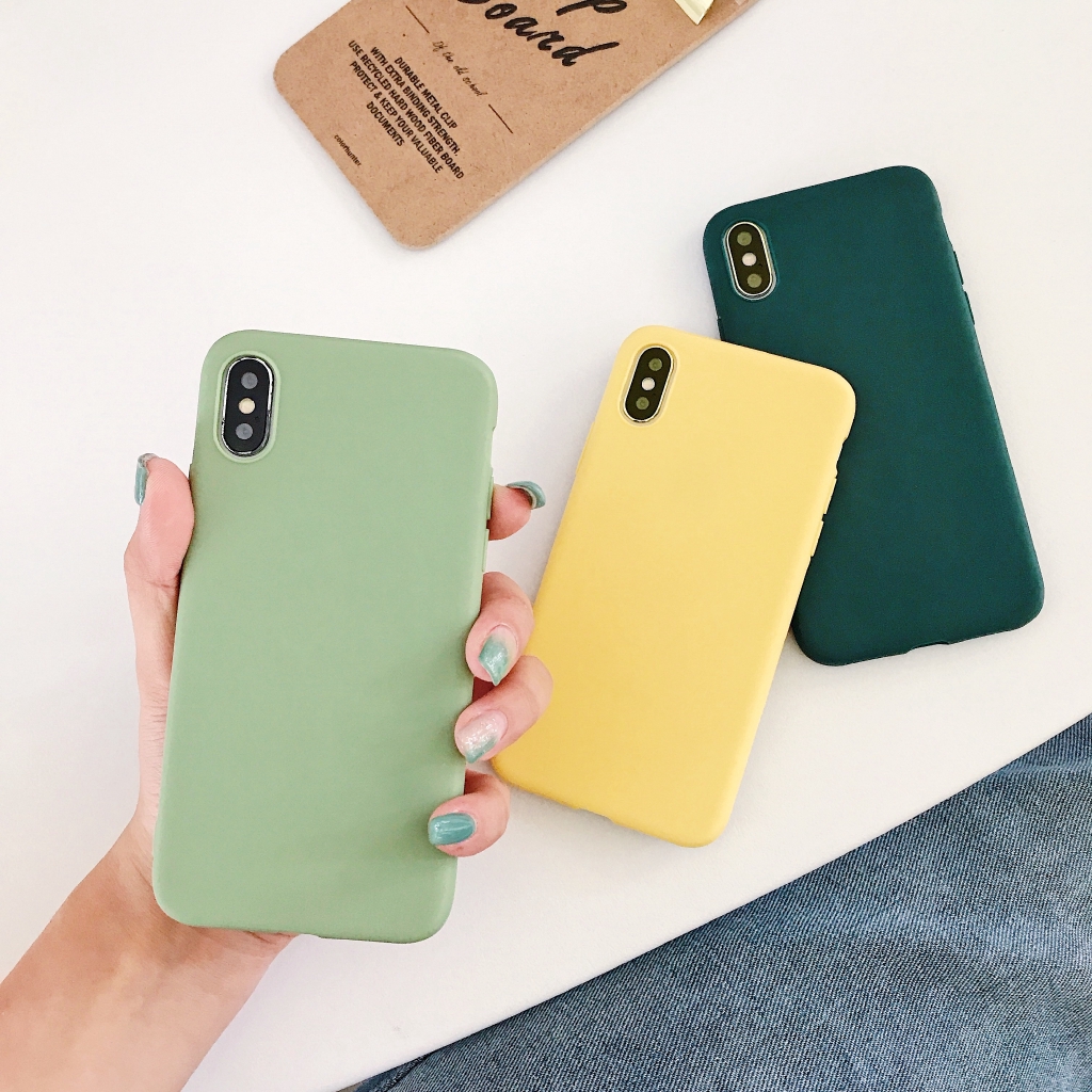 XLS| Ốp Lưng Silicone Màu Trơn Cho Điện Thoại Xiaomi Redmi 9 S2 5 Plus 8a Pro 5a 6 6a 7 7a 8 Note 7 8 9s Pro