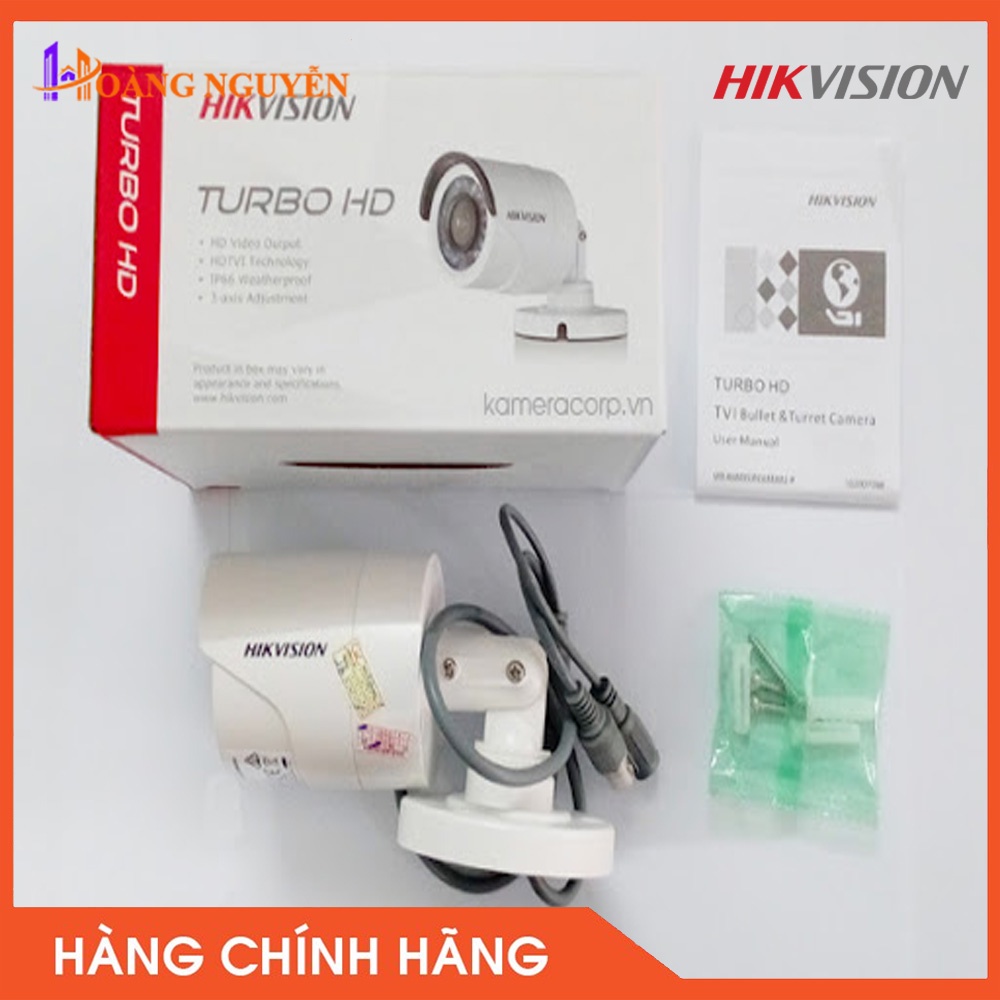 [NHÀ PHÂN PHỐI] Camera HDTVI ngoài trời hồng ngoại 20m 2MP Hikvision DS-2CE16D0T-IRP