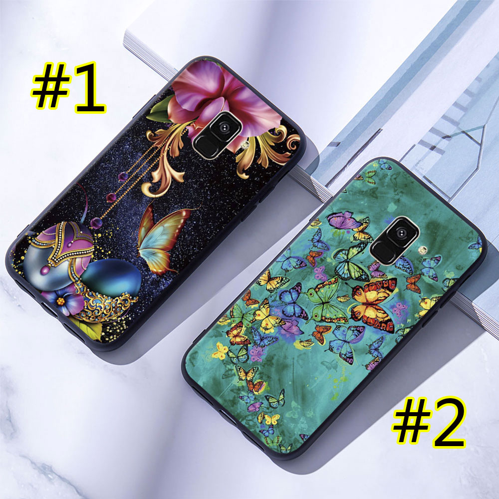 Ốp Điện Thoại Mềm Samsung Galaxy A6 A8 Plus A7 A9 2018 Con Bướm Thơ