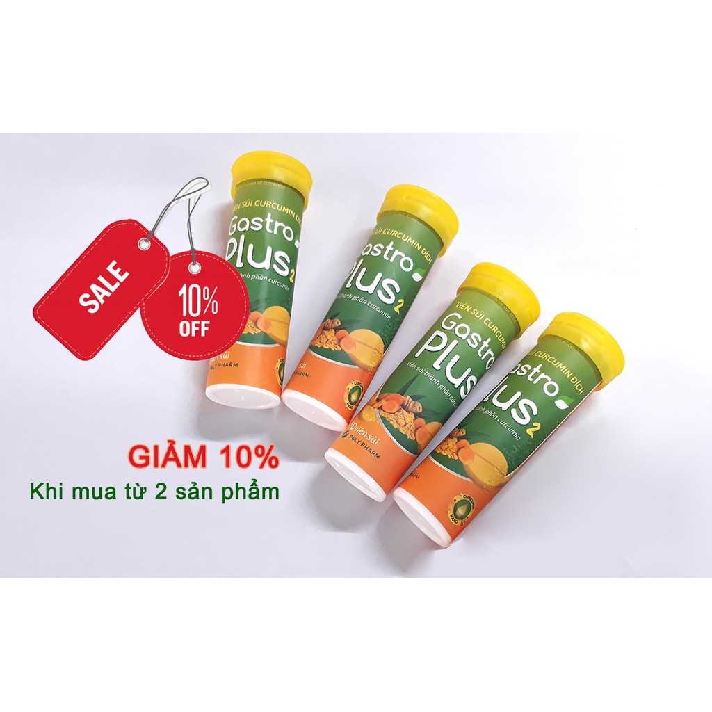 [Hàng Chuẩn] Viên Sủi Nano Curcumin Hướng Đích - Gastro Plus 2