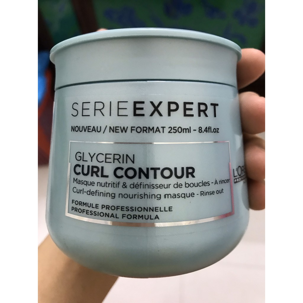 [L'oreal-chính hãng] Dầu hấp chăm sóc tóc uốn Glycerin Curl Contour Masque L'oréal 250ml