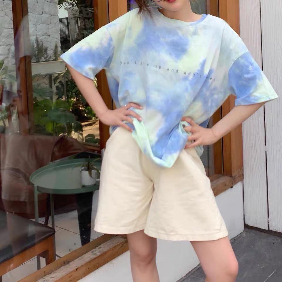 Áo Nữ - Áo thun loang DONT GIVE HOT LE19 | BigBuy360 - bigbuy360.vn