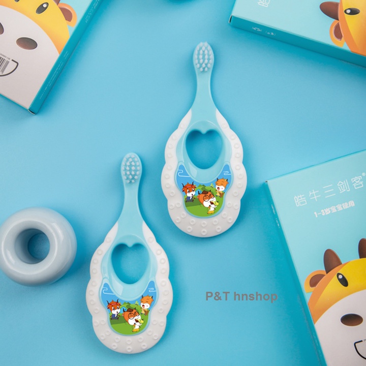 [ Siêu Mềm ] Bàn Chải Đánh Răng Trẻ Em 1-3 Tuổi - Lông Tơ Siêu Mềm Mại Cho Bé 6 Tháng - 3 Tuổi