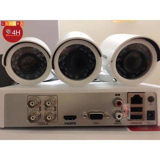 Bộ 3 camera 2.0m + 3 nguồn+ 10 jack bnc