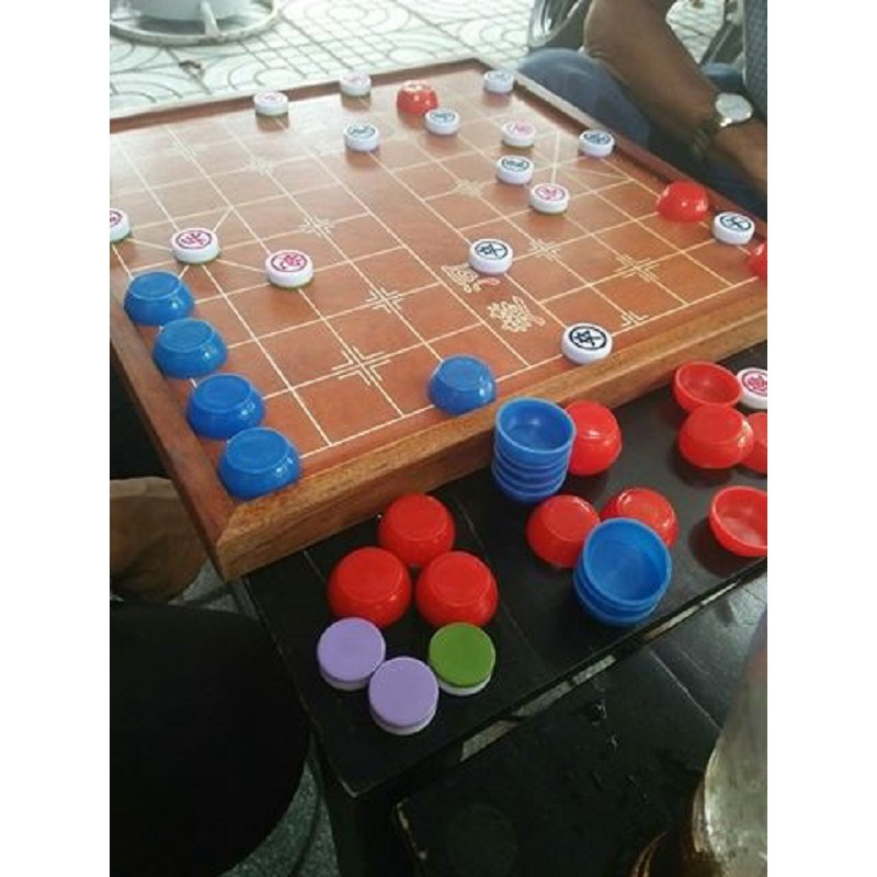 Cờ tướng úp hàng Đài Loan gốc kèm nắp 2 màu