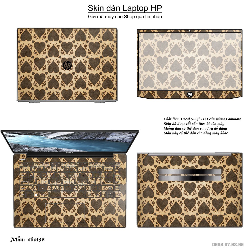 Skin dán Laptop HP in hình Hoa văn sticker _nhiều mẫu 22 (inbox mã máy cho Shop)